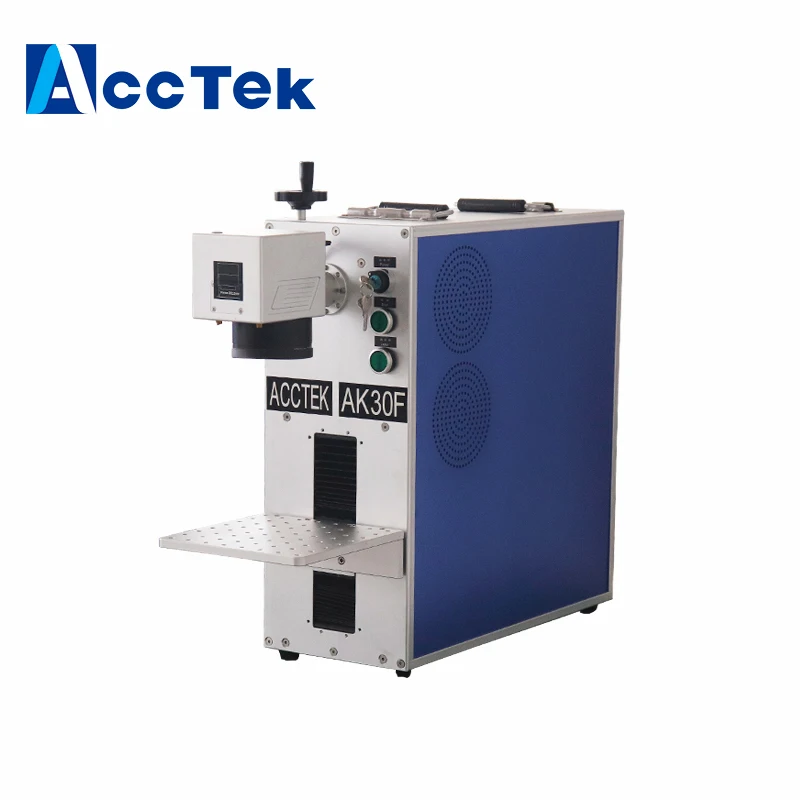 Волоконная лазерная маркировочная машина AccTek для задней крышки телефона 20 Вт