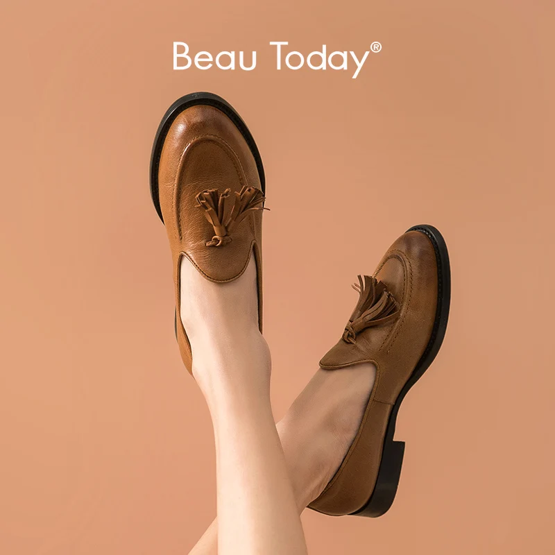 Мокасины женские демисезонные с круглым носком на плоской подошве|Обувь без