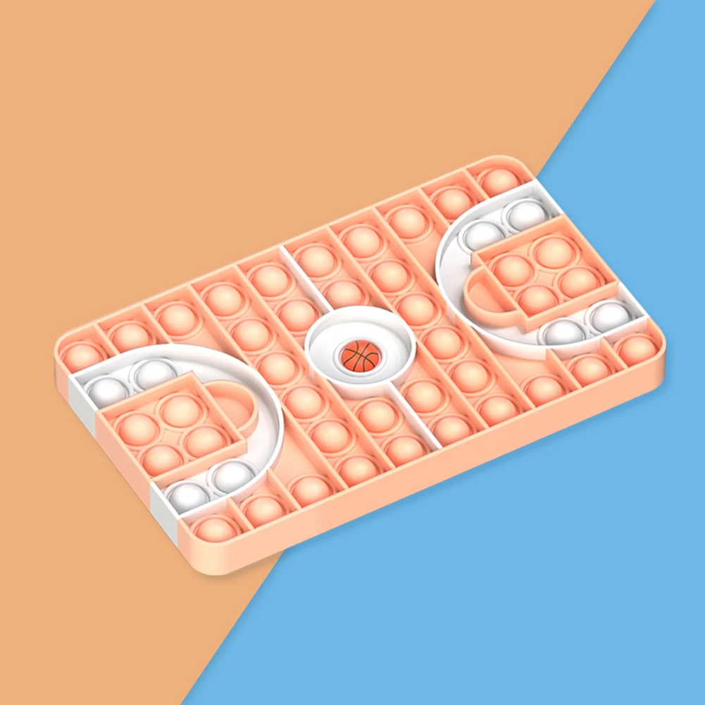 

Basketball Field Push Bubble Toy Silicone Fidget Autism Toys for Stress Relief Special Needs Concentration Education