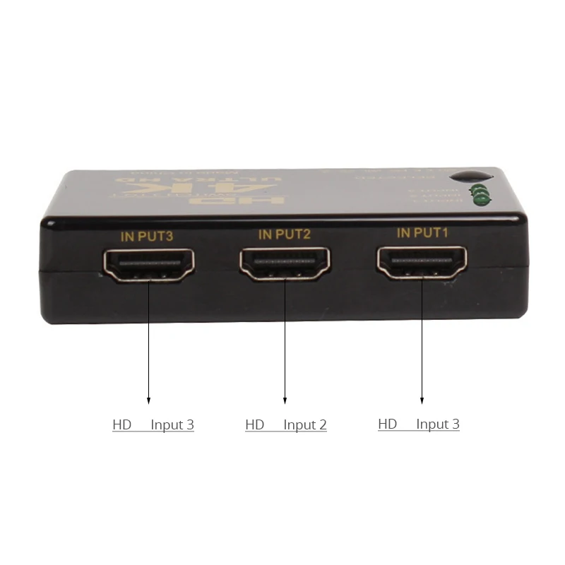 Видеоадаптер HDTV переключатель с 3 портами 4K * 2K 1080P совместимый HDMI | Электроника