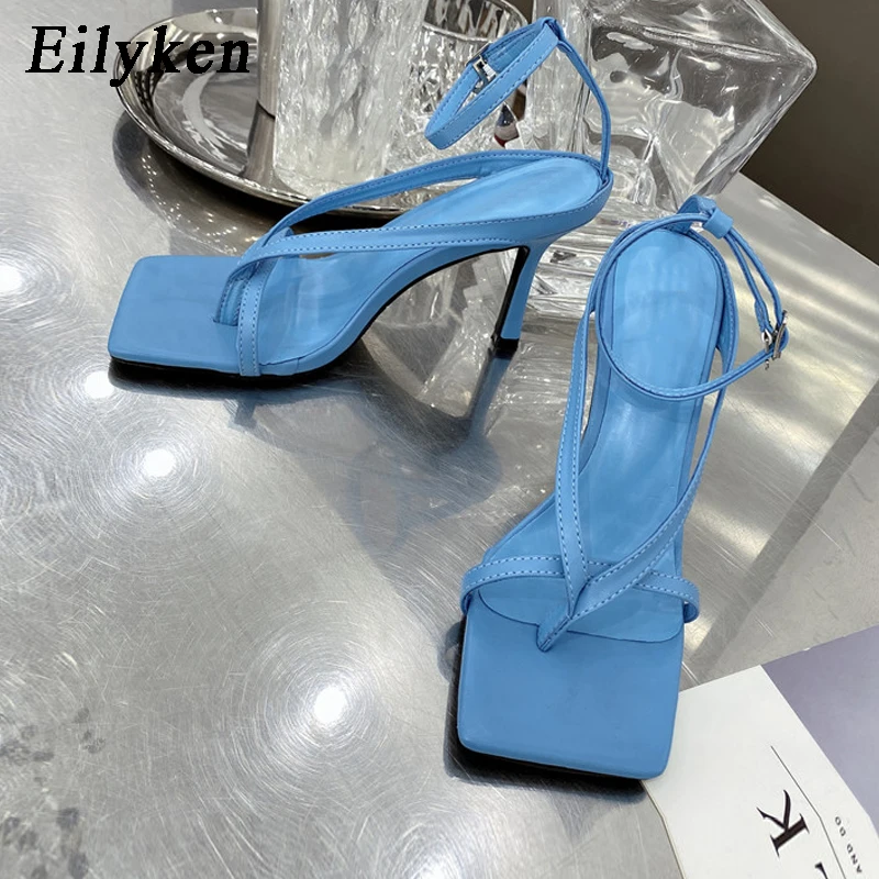 Босоножки Eilyken женские с ремешком на щиколотке модные пикантные шлепанцы