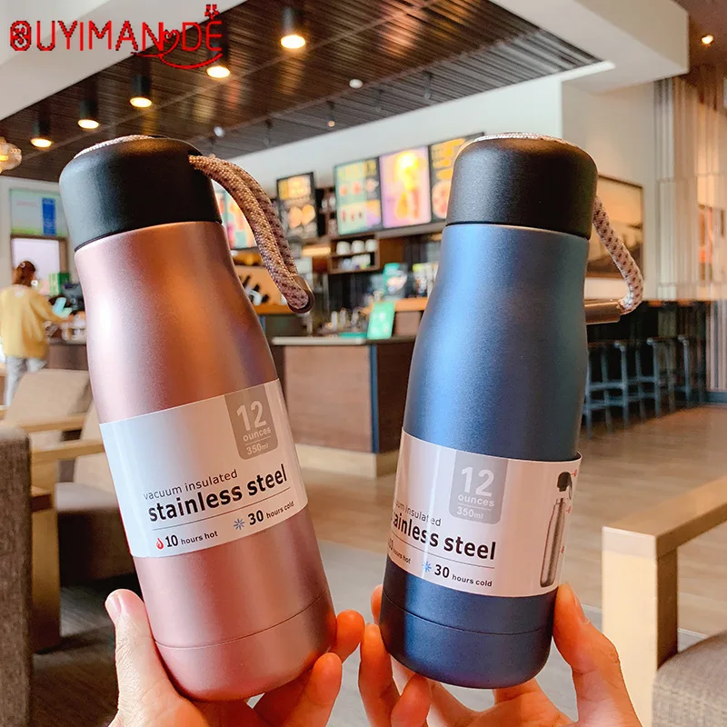 420 мл Термос Нержавеющая сталь с двойными стенками Термальность чашки бутылка
