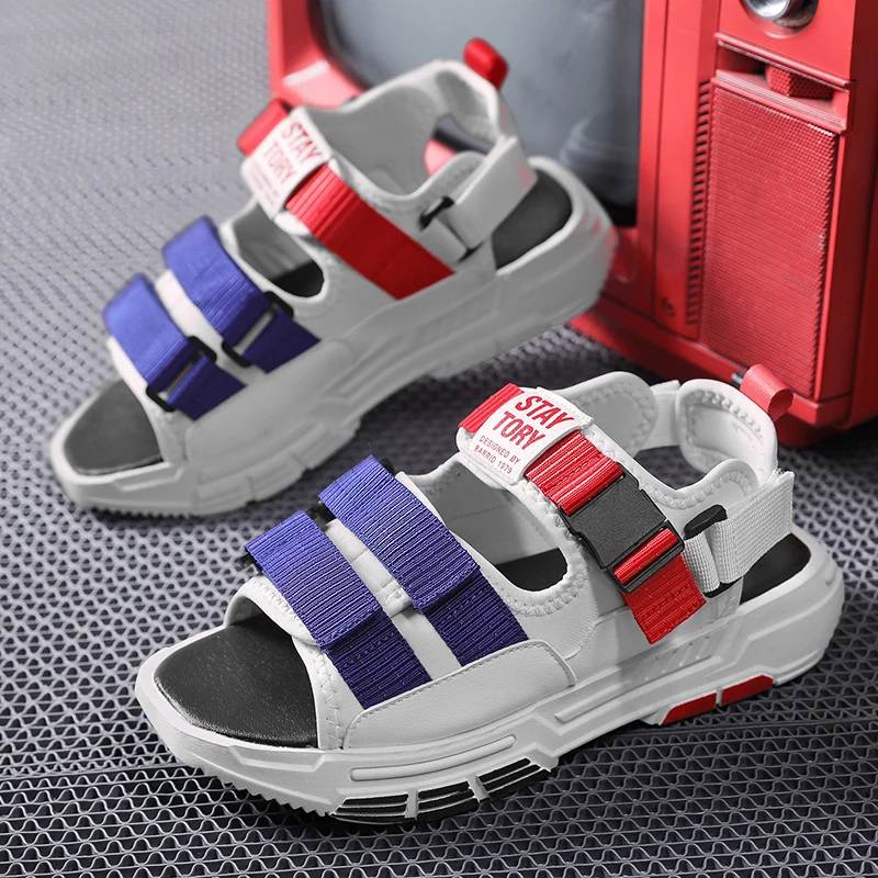 

Brand Fashion Beach Casual Shoes for Man Popular Gladiator Sandals Mens Designer Beach Slippers Men Thick Soled Walking Sandals
