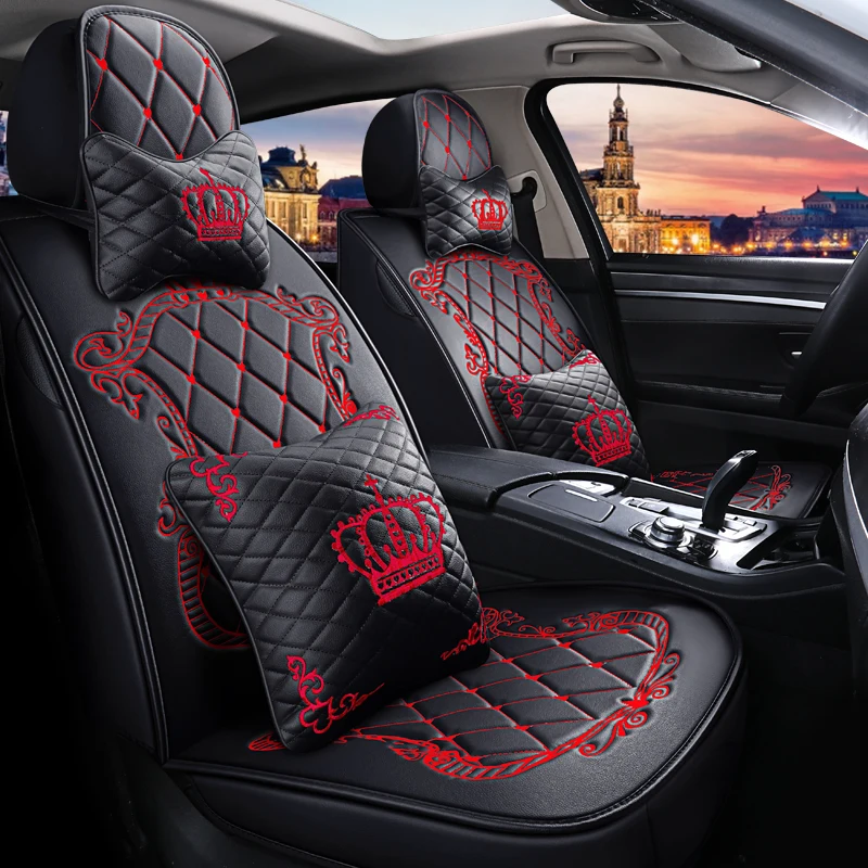 Универсальные автомобильные чехлы на сиденья для Toyota Corolla Camry Rav4 Auris Prius Yalis Avensis SUV