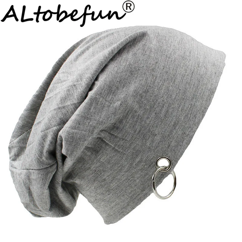 

ALTOBEFUN Solid And Hoop Design Ladies Thin Hat Fashion Brand Autumn Winter Hats For Women And Beanies Men Hat Unisex BHT004