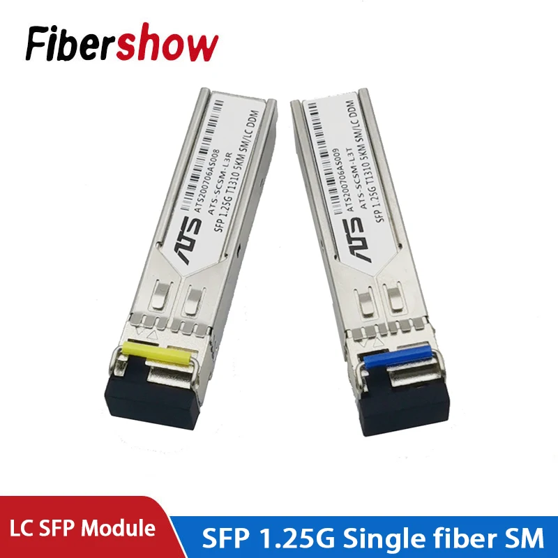 

1Gb LC SFP Module single fiber Optical Transceiver Gigabit Fiber sfp switch module 3-80km Compatible with Mikrotik switch