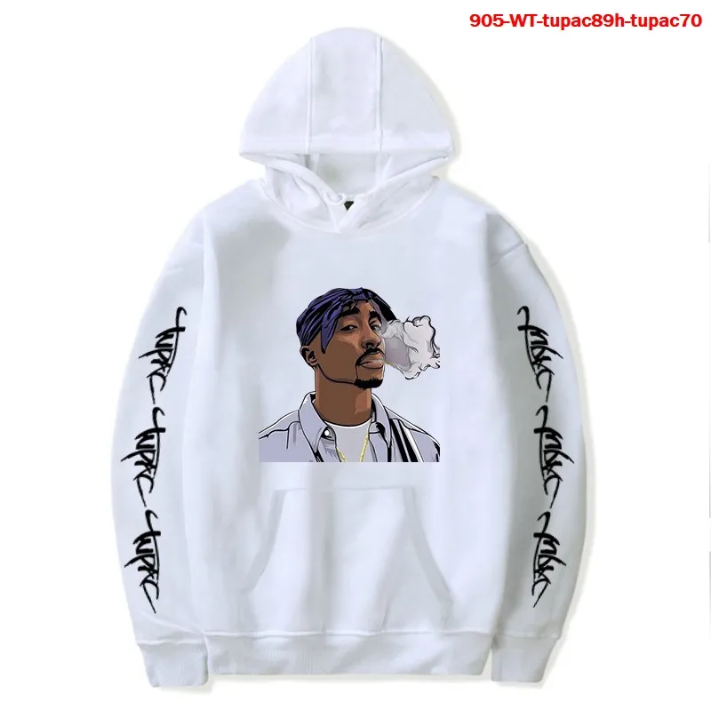 

New Tupac Print Fahshion Hoodies Men Streetwear Autumn Winter Oversize Hip Hop Hooded Cool Streetwear Tupac Print Women Coat
