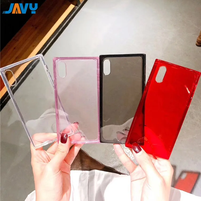 

JAVY Clear TPU Silicone Candy Colour Phone Case For iPhone 12 Mini 11 Pro Max X XS XR 7 8 6 6S Plus Shockproof Soft Cover