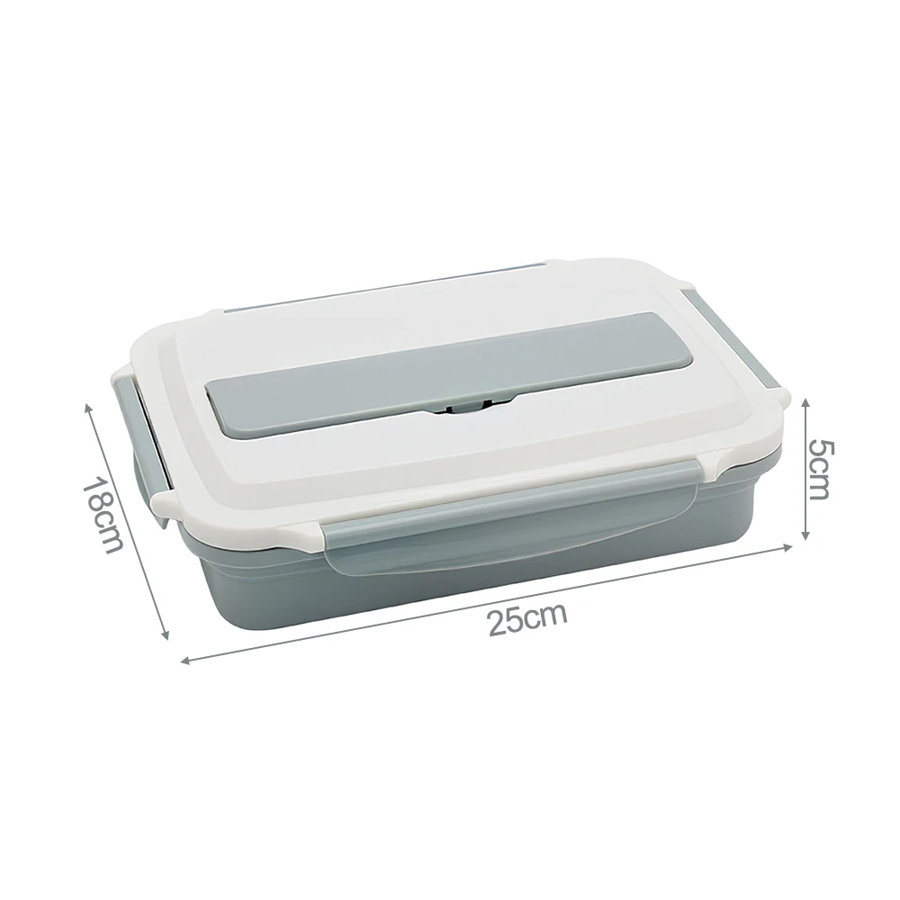 Ланч-бокс из нержавеющей стали с 3/4 ячейками для микроволновой печи герметичный