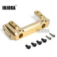 injora 1pcs 85g brass front bumper mount servo stand for 110 rc crawler axial scx10 ii 90046 upgrade parts