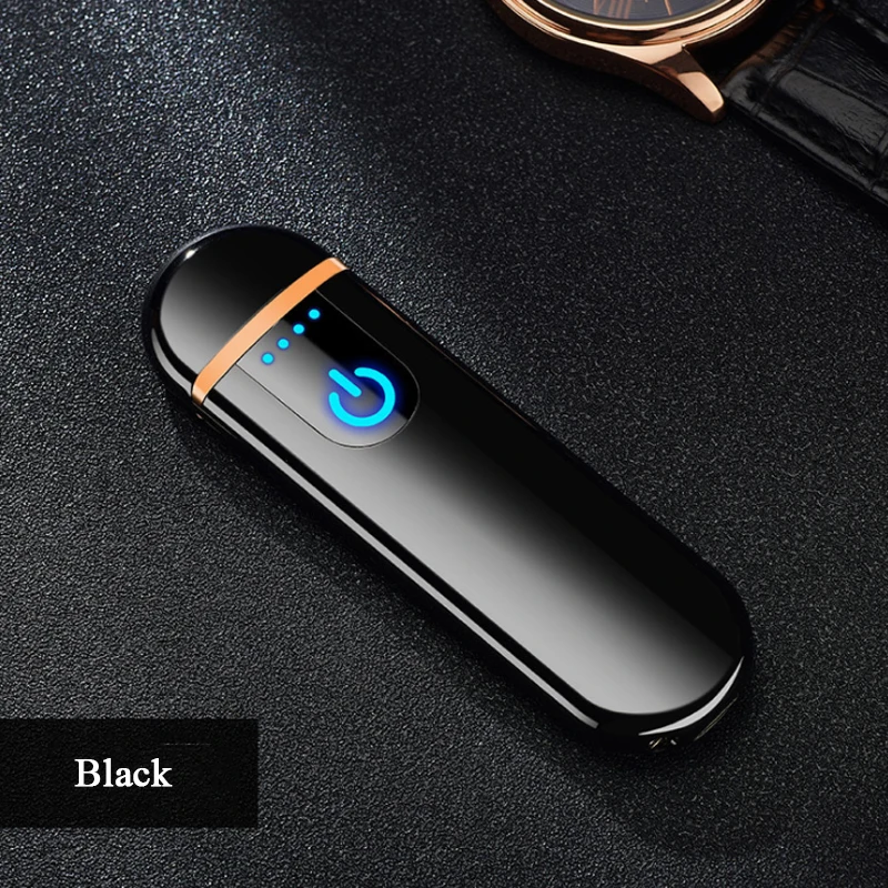 USB электрическая беспламенная зажигалка гаджеты для мужчин перезаряжаемая