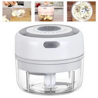 electric food grinder mini wireless garlic press usb portable food pepper garlic cutter food processing kitchen accessories