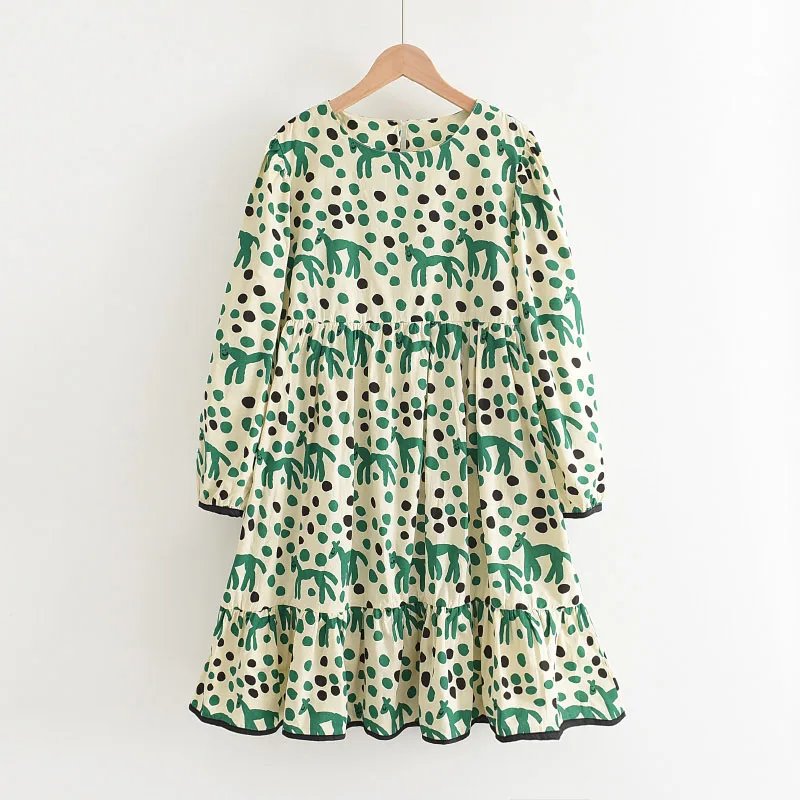 

Women Pregnant Dresses Korean Fashion Maternity Polka Dot Costume Pregancy Female Spring Elegant Loose Vestidos One Size