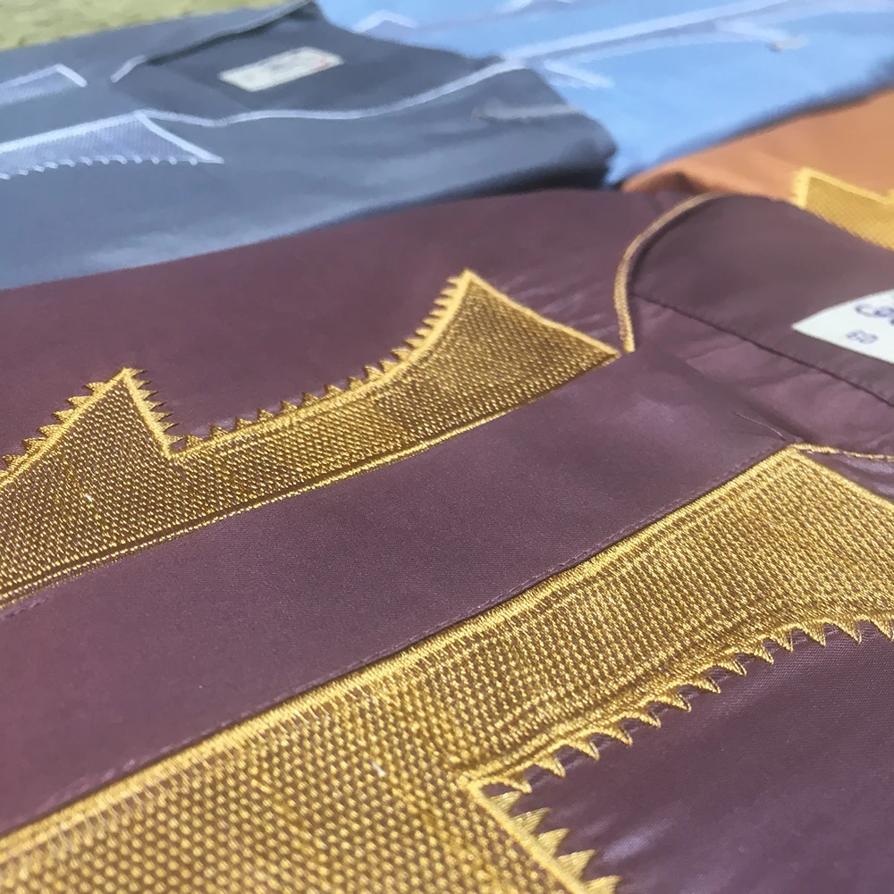 

Saudi Arabia Dubai Pakistan Jubba Thobe Abaya Kaftan Islam klding Muslim Fashion Djellaba Men Clothing sets Prayer Garmen 2pcs