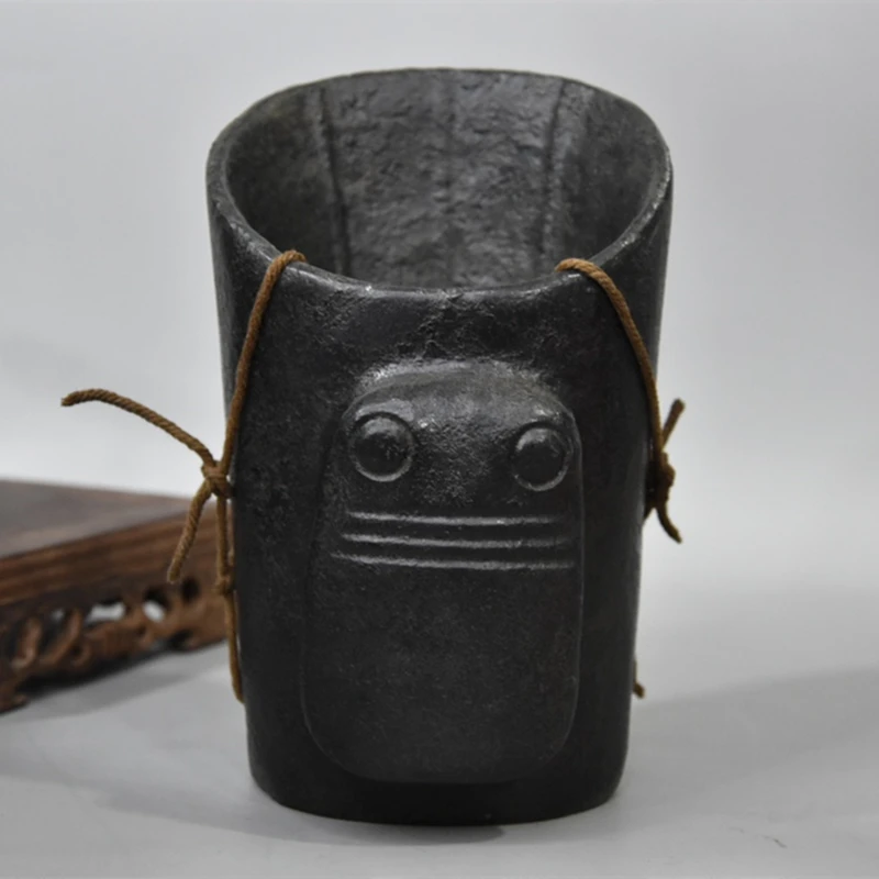 

Статуя железного метеорита Hongshan Culture Archaize, резная Корона, корона для волос, коллекционные украшения, домашний декор