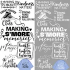 Черно-белые простые буквенные полые узоры теплопередача печати тепла виниловые глажки наклейки декор аппликация на одежду