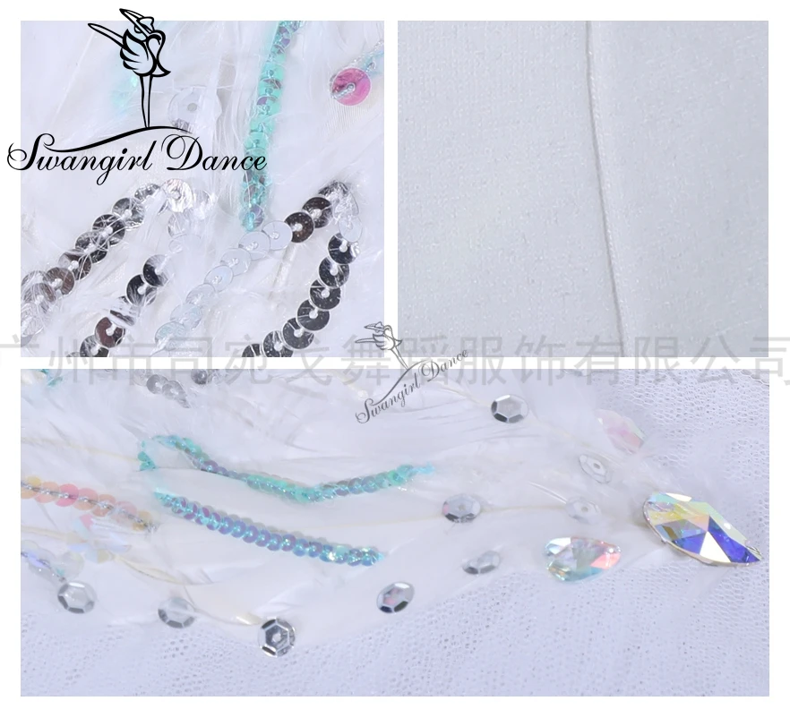 Профессиональная балетная пачка с белым лебедем для женщин Классические