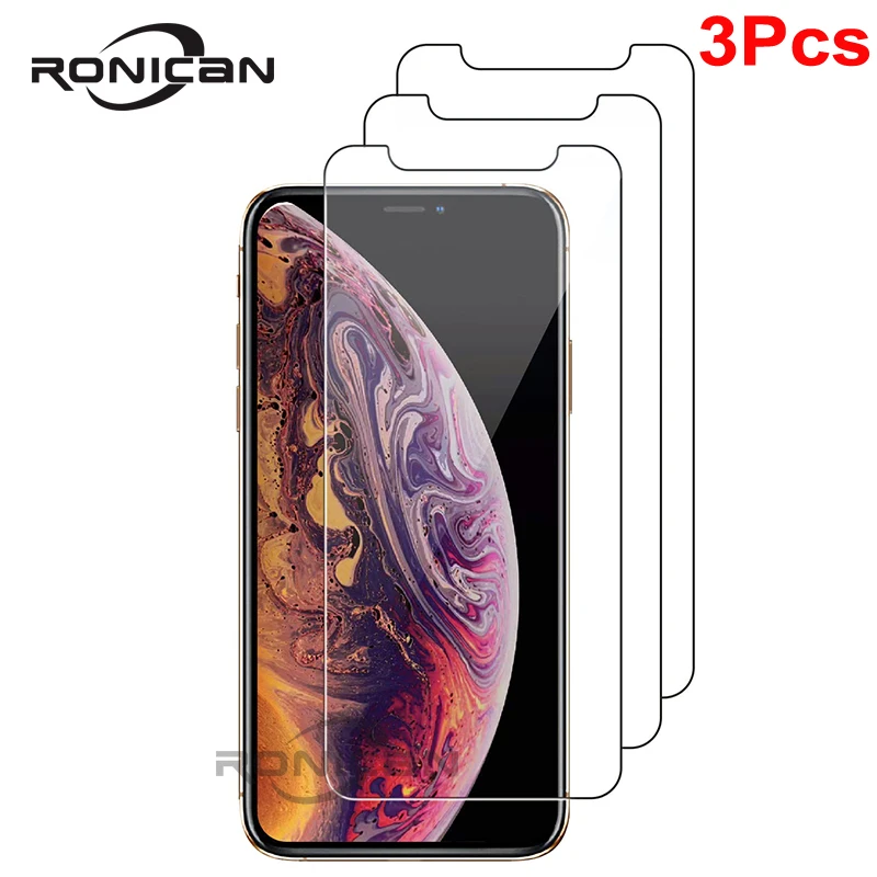 

3 шт. для iPhone 11 12 13 Pro Max 12 13 mini защита для экрана из закаленного стекла Защитная стеклянная пленка 6 6s 7 8Plus 5s XR X XS Max