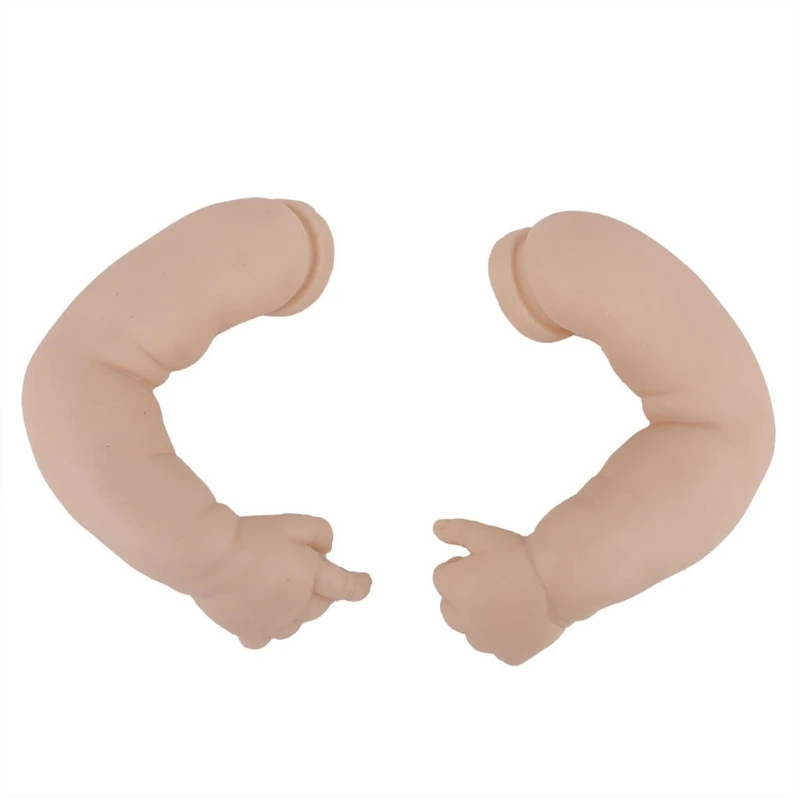 

Realistic Doll Kit 20 Inch Unpainted Unfinished Newborn Baby Lifelike Body Soft Vinyl Accessories DIY Shape Home Gift Head