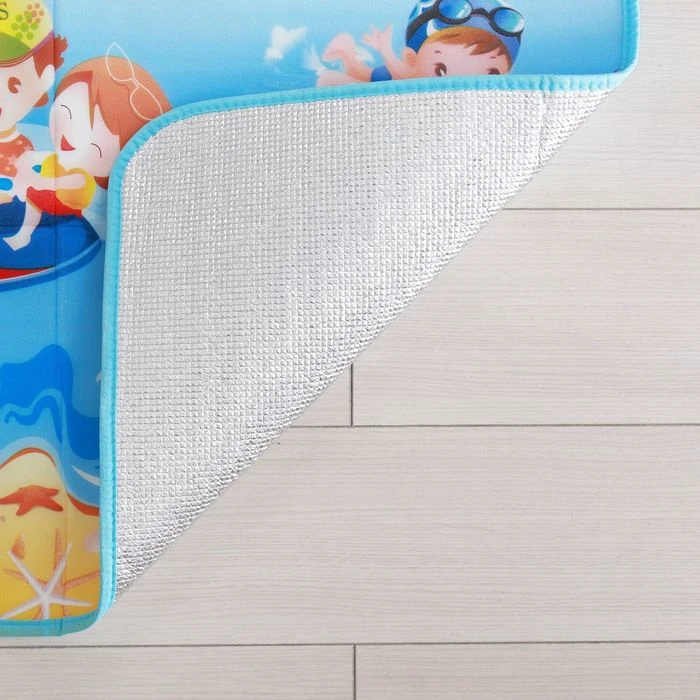 Коврик детский на фольгированной основе Морской мир размер 176х150 см | Игрушки и