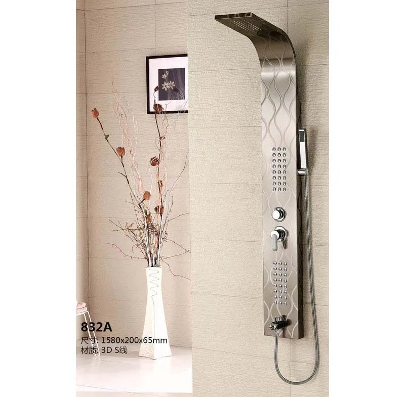 Термостатическая душевая панель 5 шт. массажные насадки дождевая колонка