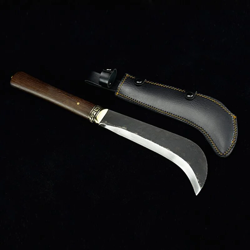 Longquan кованый бытовой нож для резки древесины уличный рукоятка