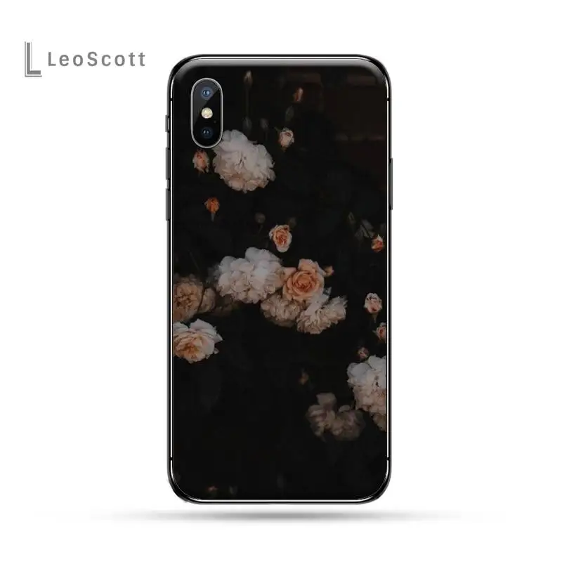 

Vintage Flower fashion art pattern luxury Anti-fall Phone Case shell for iPhone 11 12 pro XS MAX 8 7 6 6S Plus X 5S SE 2020 XR