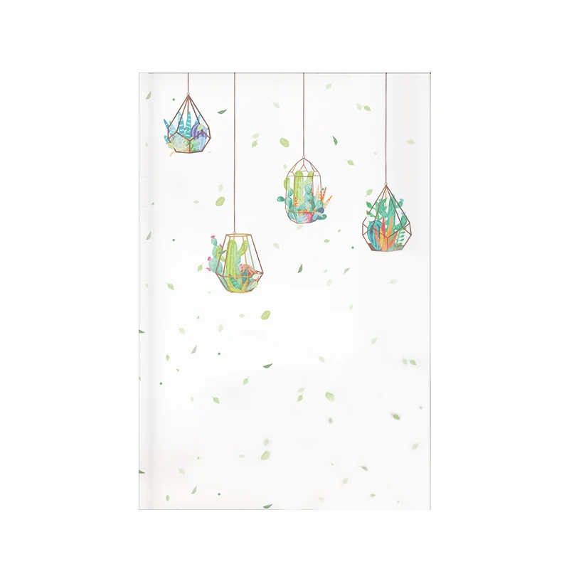 Оконная пленка заказного размера для растений статическая липкая с растительным