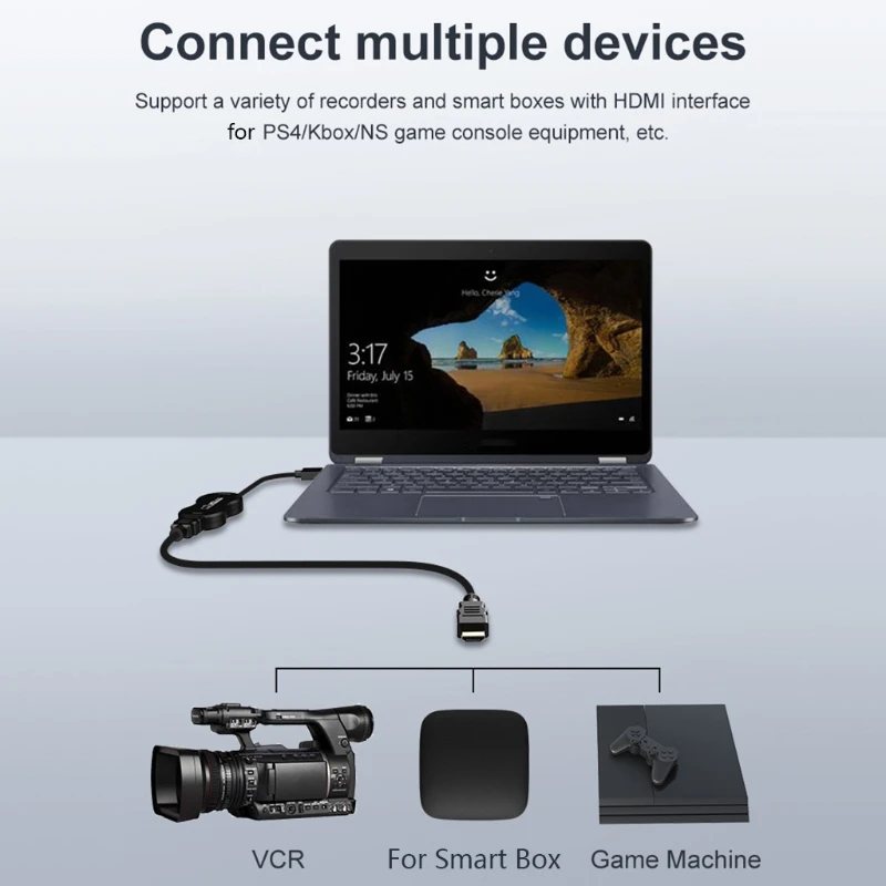 USB2.0 к HDMI высокой четкости видео захвата карточная игра в прямом эфире Capture Box 1080p