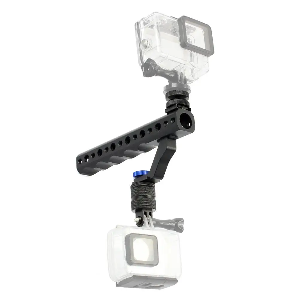 Quick Release Top Handle for DSLR w/ Extended Hot Shoe Mount Adapter Rig Low Angle Sports Camera | Электроника