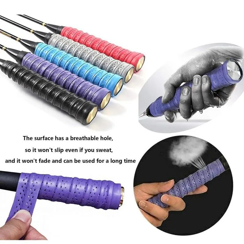 

Sport Over Grip Sweatband Tennis Overgrips Tape Badminton Racket Grips Sweatband Anti-slip Breathable Root Sticky Coated Keel