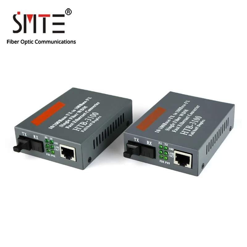 Оптический волоконный преобразователь NetLink HTB-3100 Media Converter 25km SC 10/100M A side 1310nm B 1550nm |
