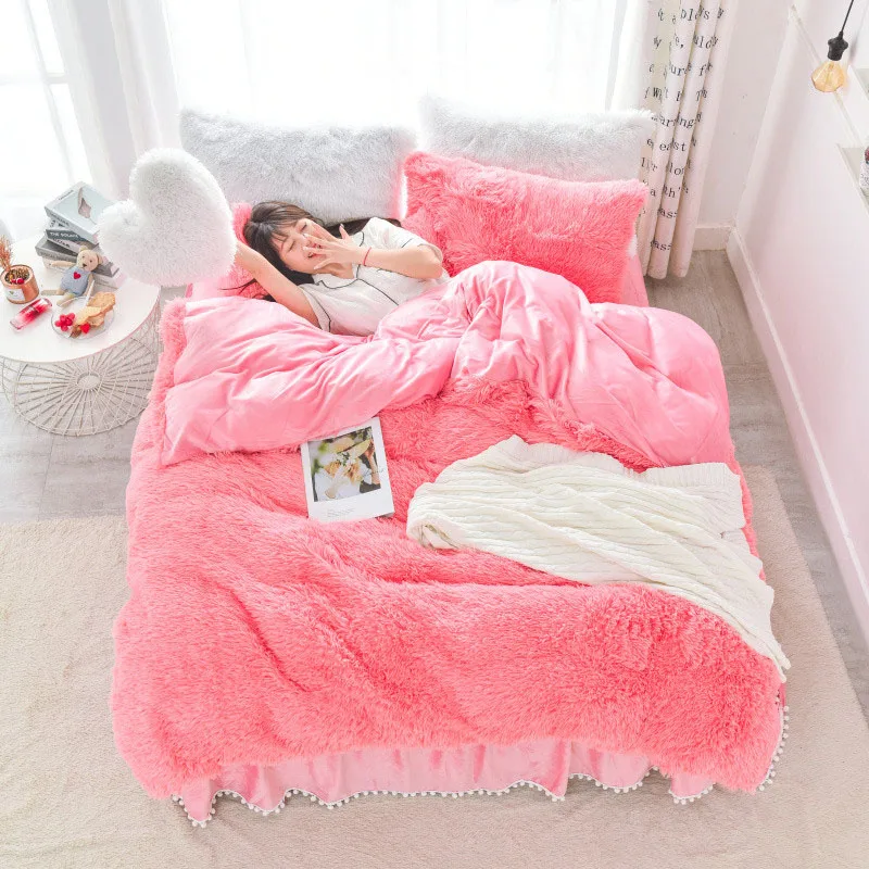 AB Cloud бархатный Кристальный бархат в стиле принцессы 4 шт. пододеяльник