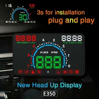 5 8 head up display obdii overspeed mphkm warning travel distance measurement