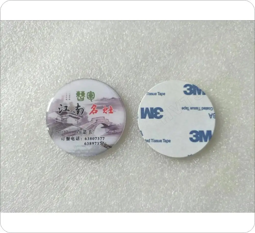 

100pcs Free shipping EM4305 pvc Epoxy NFC Tag with 3M adhensive tape