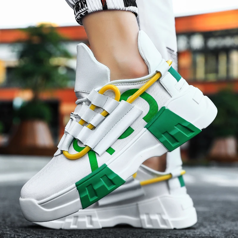

Height Increasing 6 CM men Running Shoes Outdoor Sport Shoes Athletic High Heel Cushioning Footwear zapatillas hombre