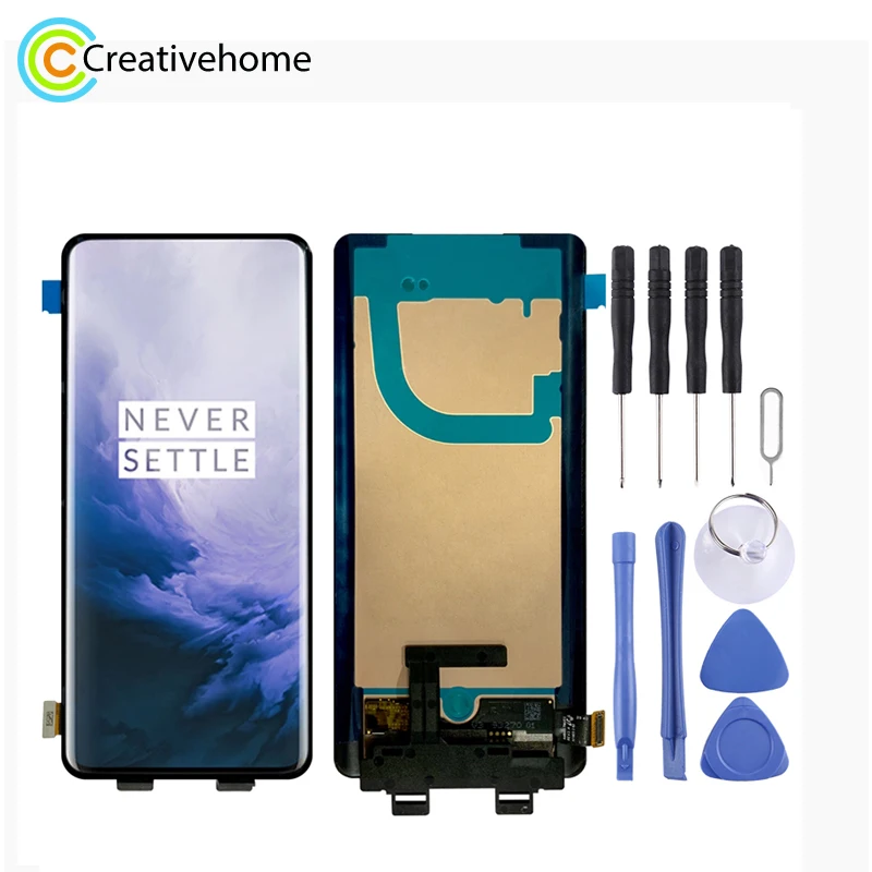 

LCD Screen and Digitizer Full Assembly (AMOLED Material) for OnePlus 7 Pro(Black)