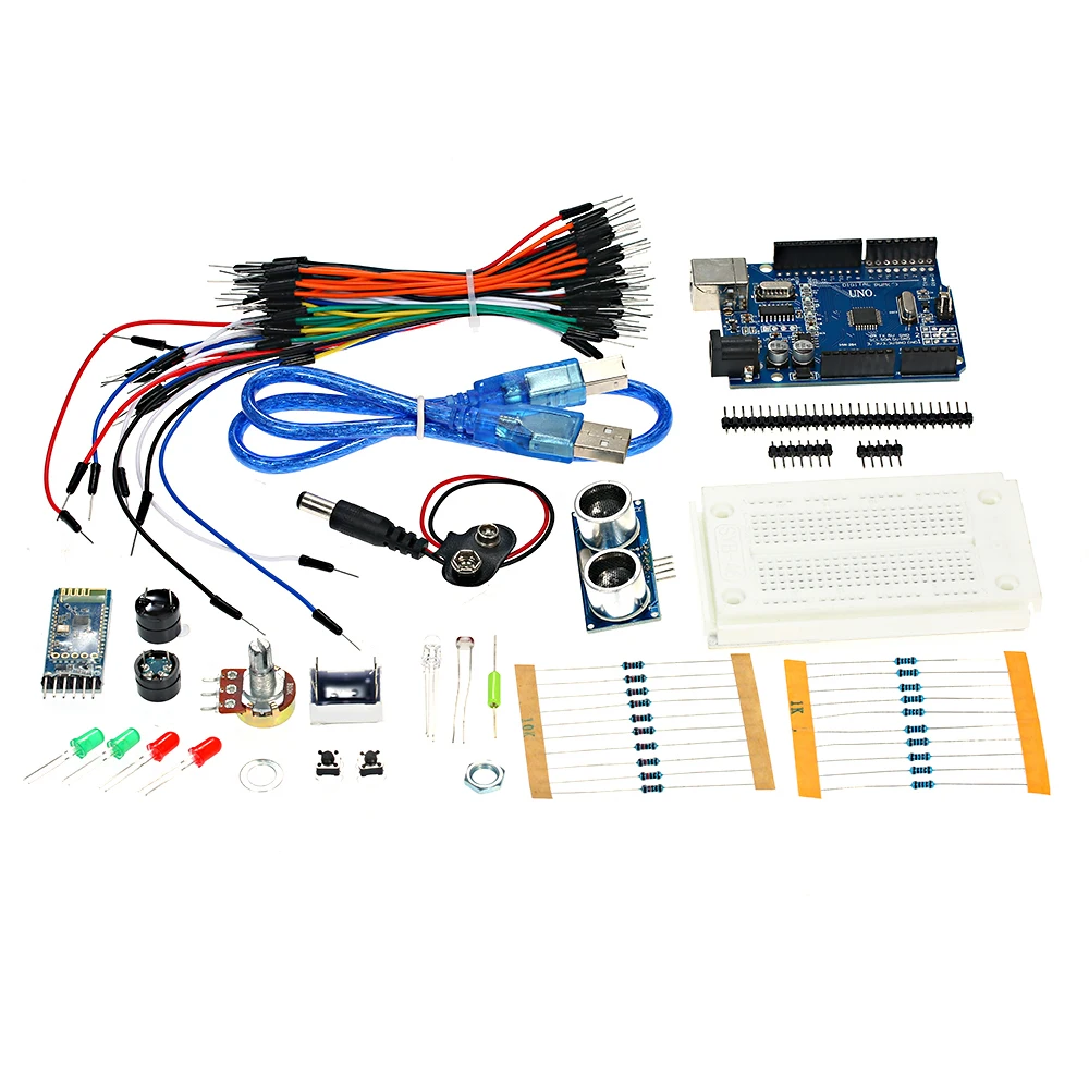 Базовый стартовый набор для Arduino 15UNO R3 BT Android проект обучения комплект HC 05 макетная