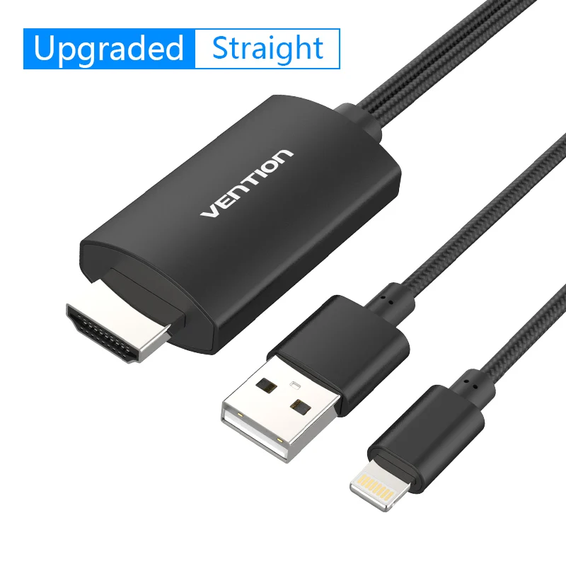 Vention 8-контактный HDMI конвертер 1080P HDMI кабель для iPhone X XS 8 Plus IOS поддержка HDTV цифровой адаптер для Ligntning в HDMI - Цвет: CEM