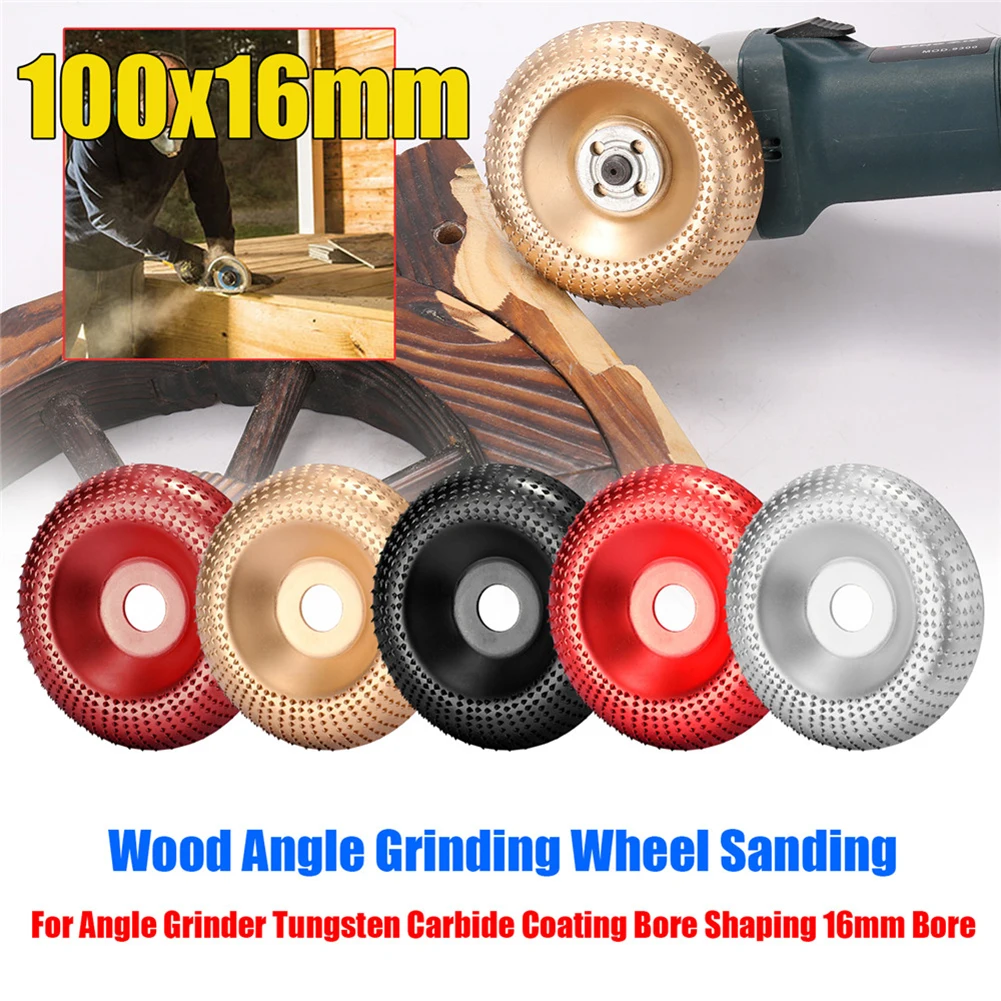 

Round Wood Angle Grinding Wheel Abrasive Disc Angle Grinder Carbide Coating 22mm Bore Shaping Sanding Carving Rotary Tool