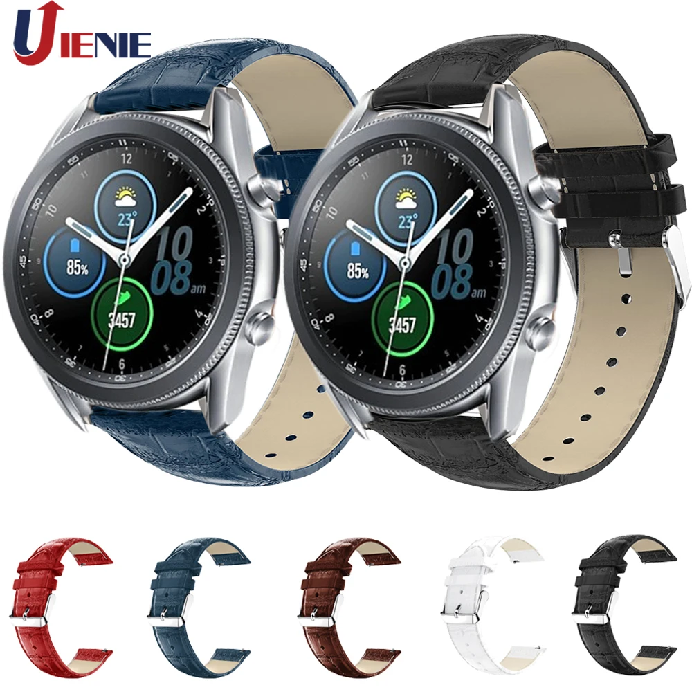 

Кожаный ремешок для наручных часов для Samsung Galaxy Watch 3 41 мм 45 мм/Gear S3 Band, умный Браслет, сменный спортивный браслет Correa
