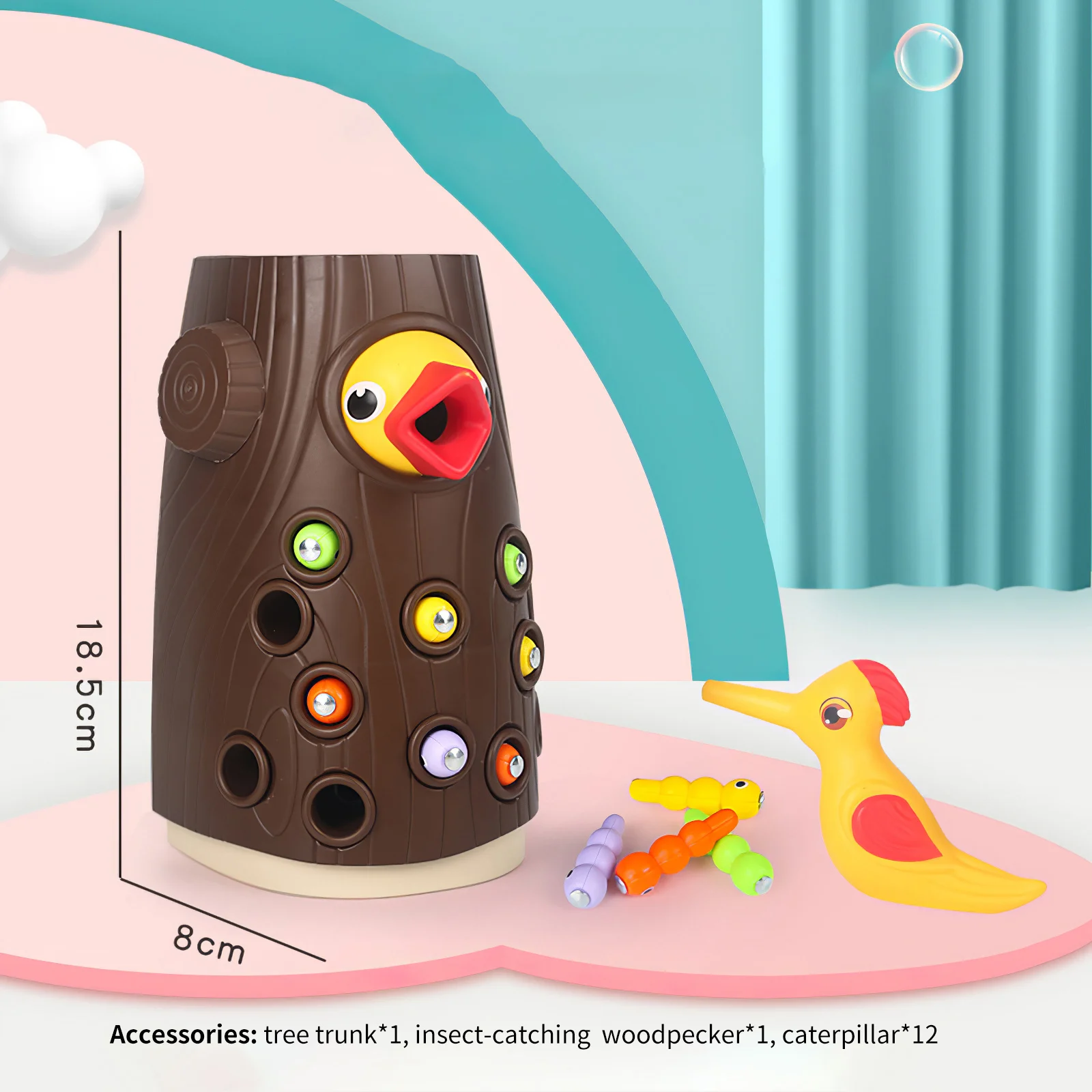 Детский игрушечный набор поймать червя|Блочные конструкторы| |