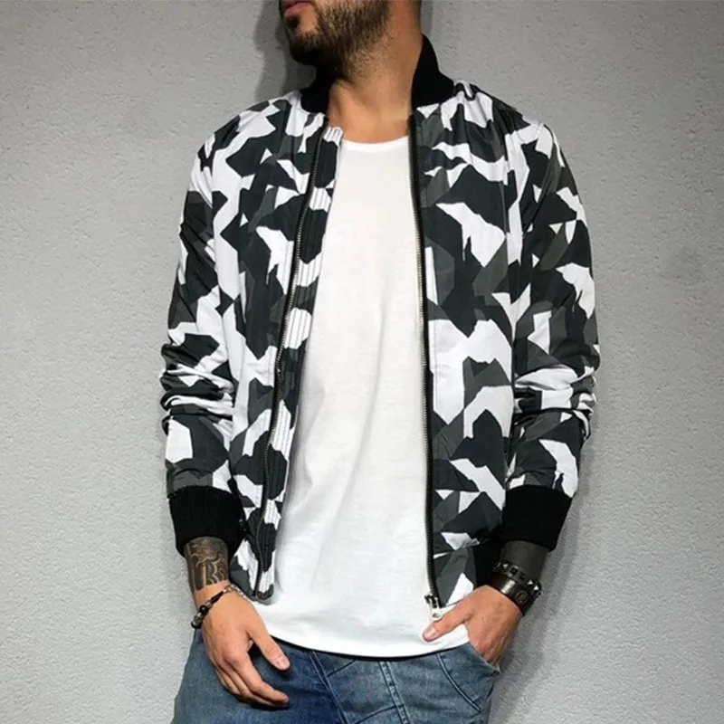 Мужская/Женская камуфляжная куртка GYMOHYEAH ветровка с капюшоном в стиле Харадзюку