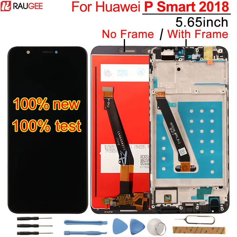 Для huawei P Smart lcd дисплей+ сенсорный экран протестированный дигитайзер экран стеклянная панель Замена для huawei P Smart экран