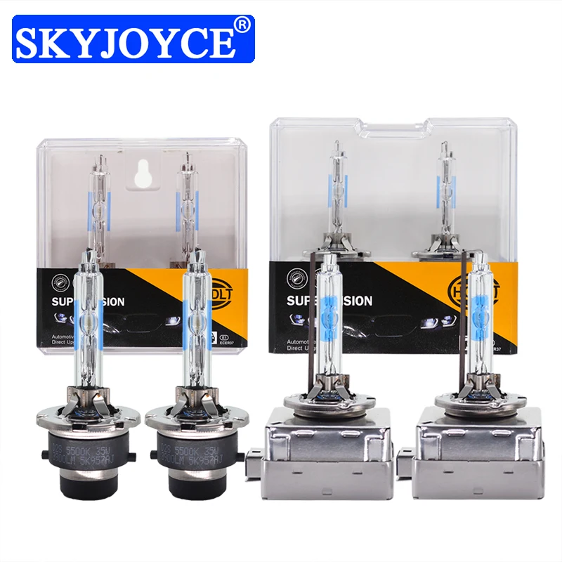 SKYJOYCE 2 шт. 12 в 35 Вт ксенон D1S HID фары лампы металлический коготь 55 D2S 5500 к высокая
