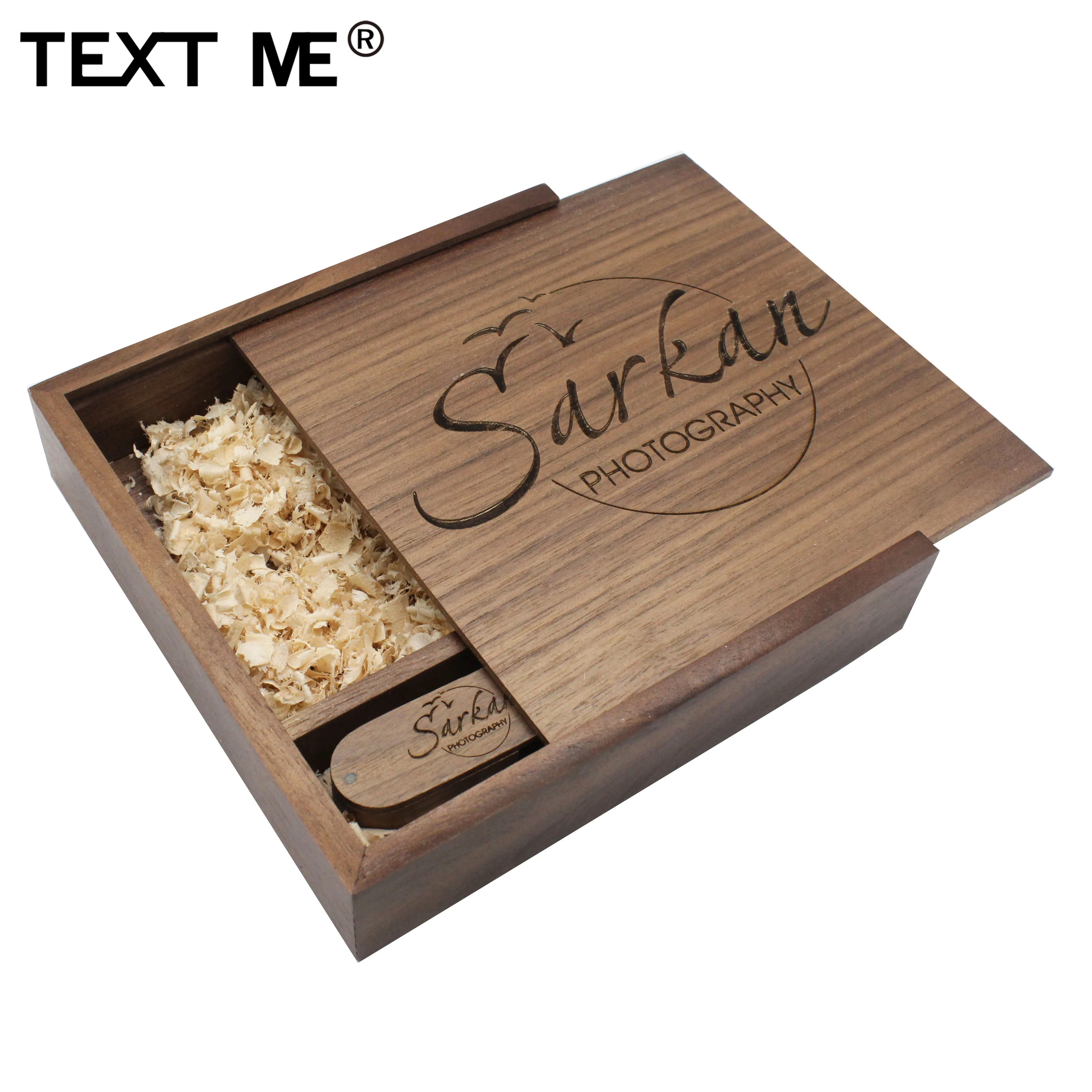 TEXT ME personalise (заказ 5 шт бесплатный логотип) USB + box Логотип на заказ флеш-накопитель 4
