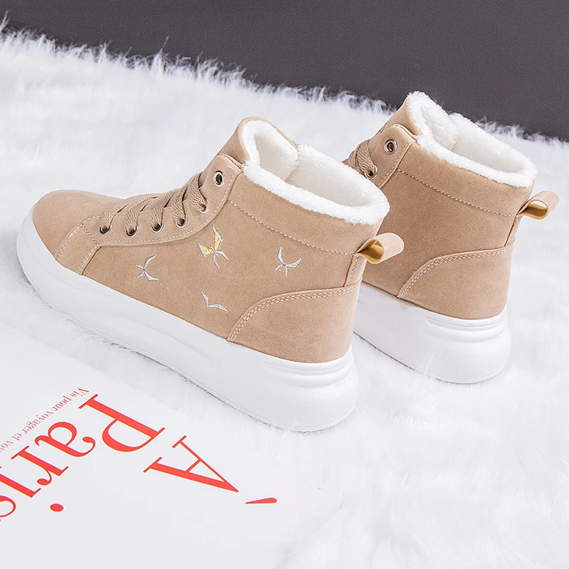 

Winter Casual Women Sneakers Flats Female New Fashion Snow Boots Ins Comfort Platform Ladies Cotton Shoes