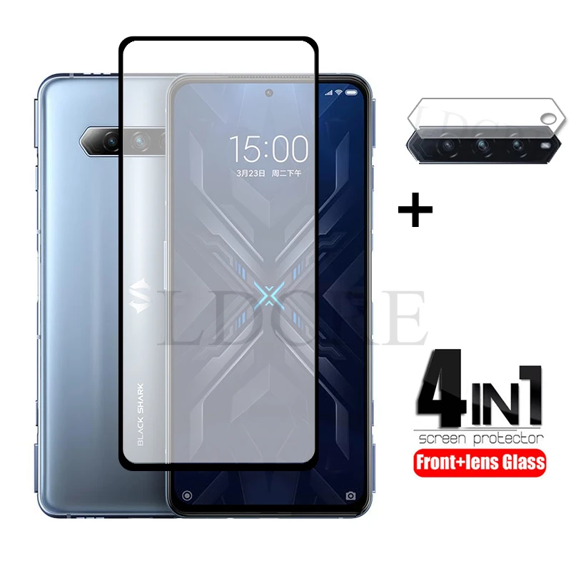 

Full Glass For Xiaomi Black Shark 4 Glass Cover Tempered Glass for Black Shark 4 Camera Lens Glass For Black Shark 4S 4S Pro