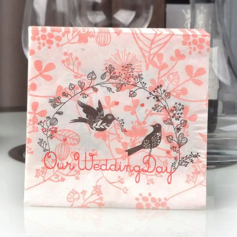 Высокое качество горячая Распродажа цветные одноразовые бумажные салфетки с