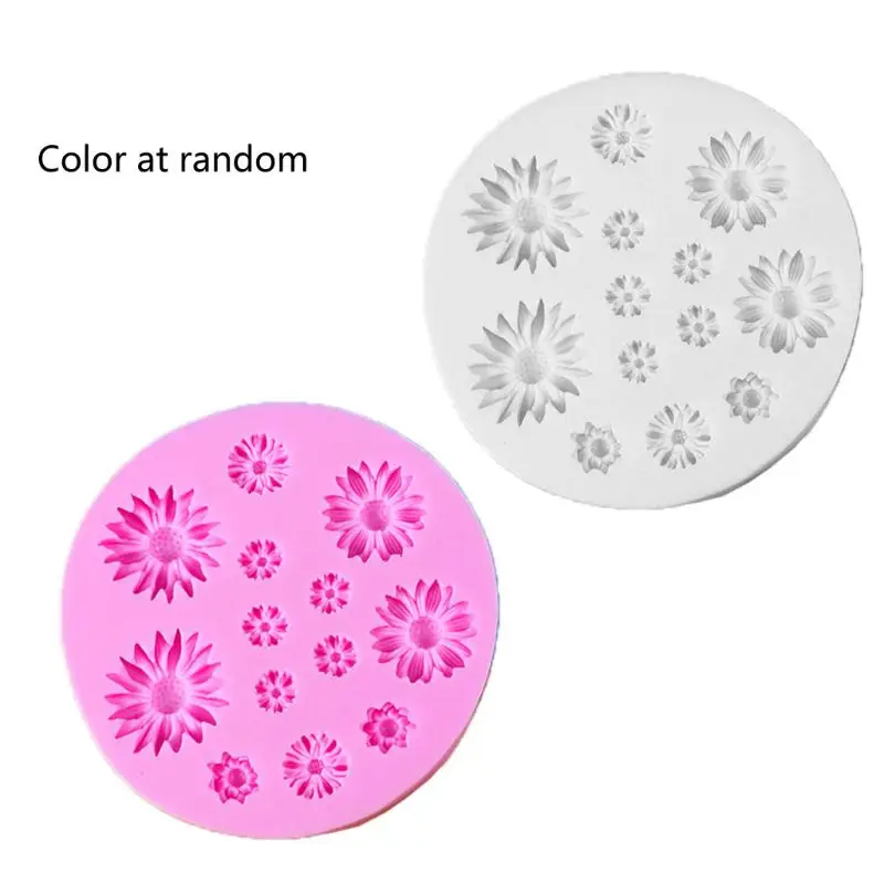 

13MC Mini Flower Silicone Cake Fondant Resin Molds Roses Flower Mold Daisy Flower Molds Small Flower Molds Jewelry Art Tools